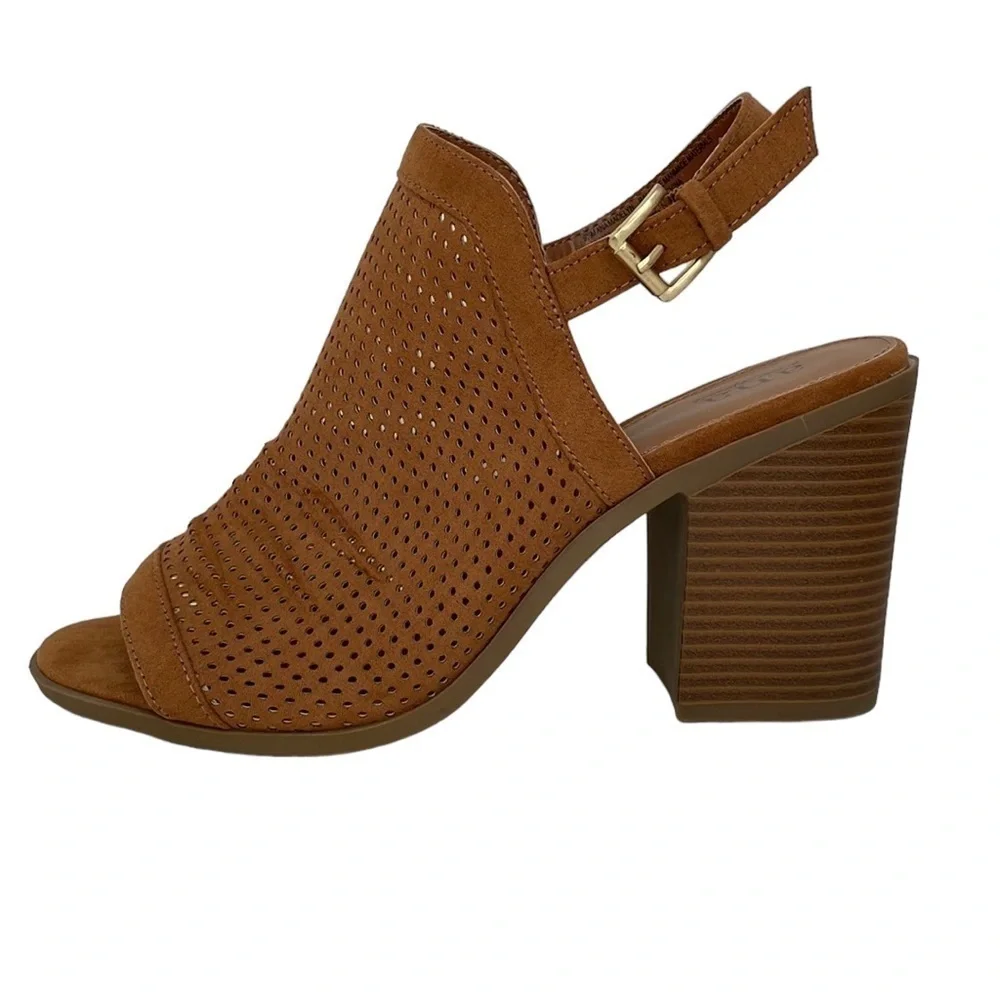 a.n.a Heels Shoes Sandals NWT Madelyn Mesh Cognac Brown Size 9.5 - Picture 2 of 14